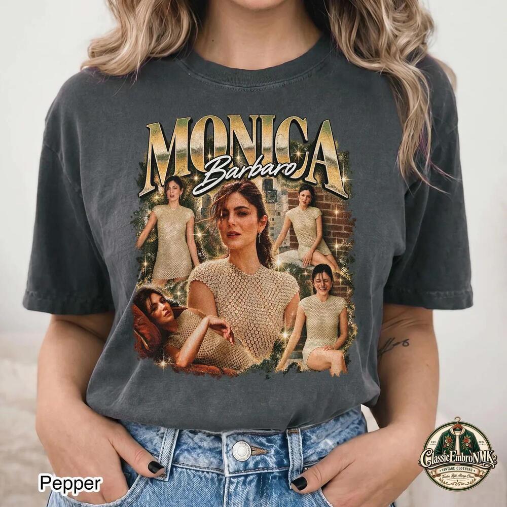 Monica Barbaro Retro Bootleg Actress Graphic Celebrity Fan Gift Unisex T Shirt